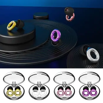 1 Пара силиконовых затычек для ушей Многоразового использования, заглушки для ушей, Шумоподавляющие Звук, Бесшумные Затычки для ушей, принадлежности для плавания