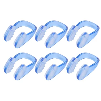 10 шт., зажим для носа для взрослых унисекс, защита для носа, Силиконовые принадлежности для бассейна для дайвинга (синий), подводное плавание