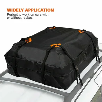120x90x44 см Большая водонепроницаемая Автомобильная грузовая сумка на крышу, багажник на крыше, Черная сумка-куб для хранения, дорожный внедорожник-фургон для автомобилей