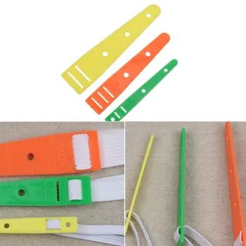 3 размера Разноцветные Пластиковые Эластичные планки Направляющие Нитевдеватели Наденьте Эластичную ленту, Ленту для инструментов, веревку, аксессуары для шитья своими руками