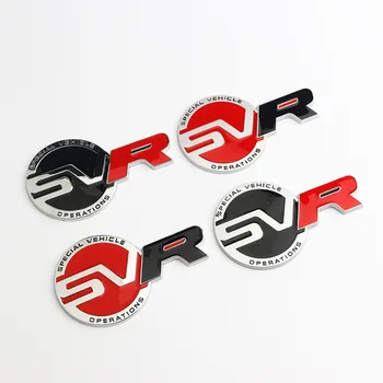 3D металлический логотип SVR Специальный значок автомобиля Наклейка с эмблемой заднего багажника для Range Land Rover Sport Отличительные знаки