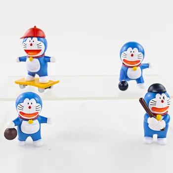 4 шт./компл. 6 см аниме Doraemon Doraemon Nobita Nobi Big G Фигурка Минамото Шизука ПВХ Модель игрушки