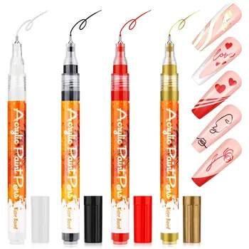 4ШТ Воздушно-сухой карандаш для рисования граффити, Водонепроницаемая ручка для рисования граффити, Быстросохнущая ручка для точечной росписи, сделай сам