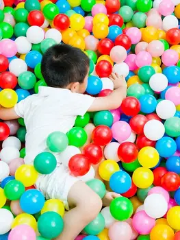 50 шт./лот, Мягкие пластиковые игрушки с шариками, Экологичный бассейн с шариками, Океанская волна, разноцветные шарики с сумкой для хранения для детей