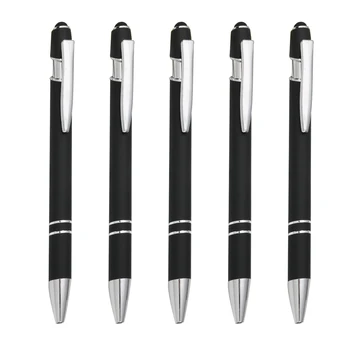 5шт для офиса 0,7 мм Мелкий почерк Гладкие школьные принадлежности Выдвижная нескользящая ручка Черные чернила Подарки для студентов Шариковая ручка