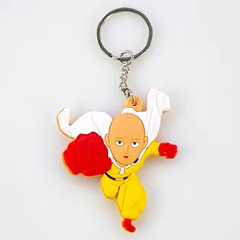 8 см Брелок One Punch Man с рисунком из мультфильма Аниме, Милая Кукла, Брелок для ключей, Модная Пара, Украшение для сумки, Брелок для ключей, Игрушка в подарок