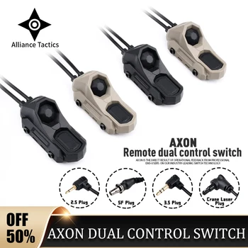Airsoft Axon Tactical с двойным функциональным пультом дистанционного управления для фонаря PEQ15 DBAL-A2 M300 M600 SF/2.5/3.5/ КРАН-ЗАГЛУШКА Swi