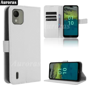 Auroras для Nokia C110 Роскошный флип-кейс с отделением для карт, кожаный чехол-бумажник для Nokia C10 C20 C32, крышка отделения для хранения,