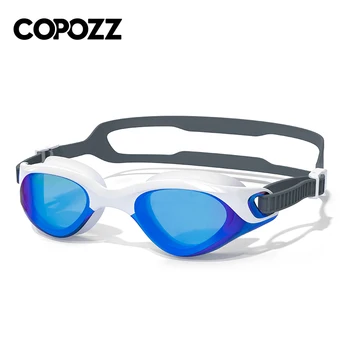 COPOZZ Профессиональные линзы для взрослых с защитой от запотевания и ультрафиолета, мужские и женские плавательные очки, Водонепроницаемые регулируемые очки для плавания в бассейне