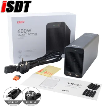 ISDT SP2417 400 Вт/SP2425 600 Вт/SP2433 800 Вт Высокомощное Радиоуправляемое Зарядное Устройство/Переключатель Smart Control со Светодиодной USB-Зарядкой для Радиоуправляемых Моделей