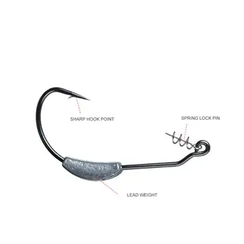 JYJ/Лот 3,8 г 5,7 г 6,2 г рыболовный крючок с джиг-головкой, джиг-крючки для мягкой рыболовной приманки из углеродистой стали, крючки с погремушкой