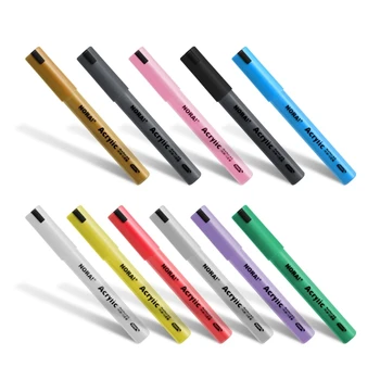 Акриловые ручки с Насадками для рисования Разноцветными Красками для Скрапбукинга и изготовления открыток
