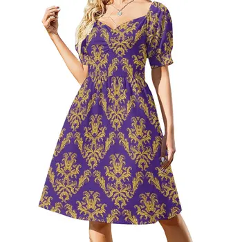 Батон Руж -Дамасское платье, женское длинное платье, платья для женщин