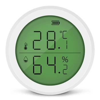 Беспроводной датчик температуры Zigbee 3.0 Tuya и приложение Smart Life Управляют Датчиком температуры и влажности