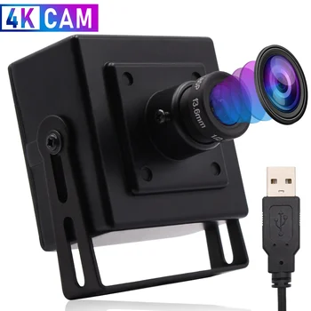 Веб-Камера ELP 4K UHD IMX317 С Высоким Разрешением 30 кадров в секунду Объектив M12 Mini USB Камера с Чехлом Для Промышленной Автоматизации Умного Дома