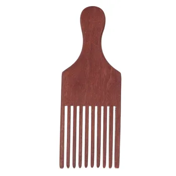 Деревянная расческа для волос в стиле афро, распутывающая густые жесткие вьющиеся волосы