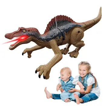 Детский робот-динозавр с дистанционным управлением, игрушка-динозавр с дистанционным управлением 2,4 г, игрушка-динозавр с подсветкой и звуками для детей 3-7 лет