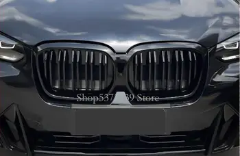 Для BMW X3 X4 G01 G08 2022-Черная Решетка Samurai Night ABS Передняя Решетка Радиаторная Решетка Рамка Отделка Автомобиля Для Укладки Украшение YJD