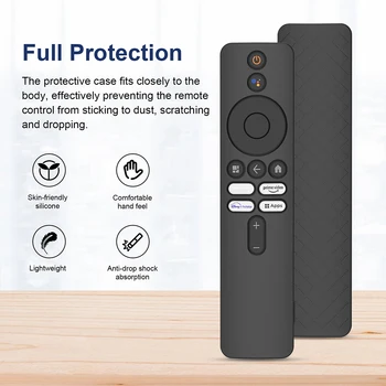 Защитный чехол для пульта дистанционного управления, силиконовые чехлы для пульта дистанционного управления с ремешком, противоударные аксессуары для Xiaomi 4K TV MiBox 2-го поколения