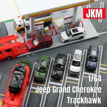 Игрушечный автомобиль Jeep Grand Cherokee Trackhawk 1/64, Модель внедорожника Jackiekim 3 