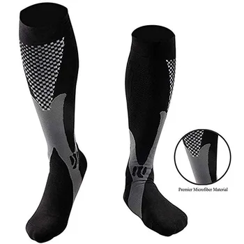Компрессионные носки, медицинские чулки для кормления при варикозном расширении вен, нейлоновые медицинские чулки для занятий спортом, черные компрессионные носки для снятия усталости