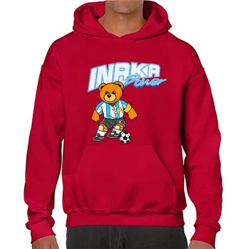 Мужские толстовки Inaka Power Cartoon Bear, высококачественная хлопчатобумажная женская одежда IP 320gsm, мужской пуловер с капюшоном, толстовки Harajuku