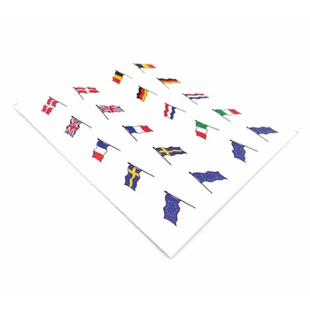 Наклейка с Маленьким Флагом для Европейских Стран 1/14 Tamiya С Прицепом Для Трактора MAN TGX 770S 56368 Benz Actros FH16 FH12 56360