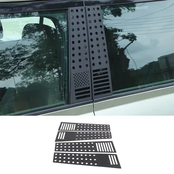 Наклейки для отделки центральной стойки окна двери автомобиля из алюминиевого сплава для Land Rover Defender 90 110 130 2020-2023