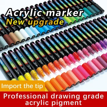 Одноцветный пропиленовый маркер GuangNa с твердой головкой для студенческой живописи и граффити Специальные художественные пигменты
