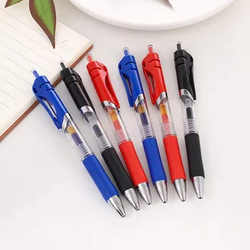 Оптовая продажа K35 Press Neutral Pen 0,5 мм Черная ручка для подписи Конференц-вода Синие чернила Канцелярские принадлежности для обучения студентов Оптом