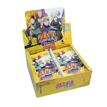 Оригинальное Подлинное издание Naruto Cards Box Ультра Редкая Лимитированная коллекционная серия открыток с горячим тиснением Uchiha Sasuke Naruto