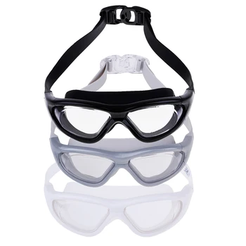 Очки Для плавания с противотуманным покрытием, очки для плавания с регулируемым ремешком и четким обзором большого размера