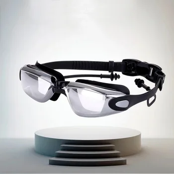 Плавательные очки с гальваническим покрытием высокой четкости, противотуманные очки для плавания оптом, очки для мужчин и женщин silico