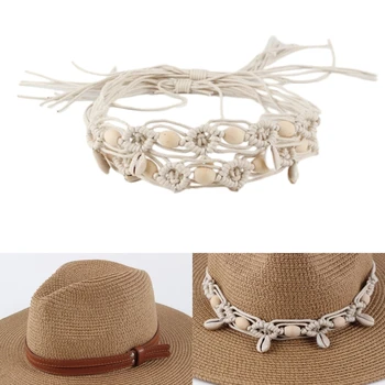 Портативная ковбойская шляпа, веревка для плетения из соломы, регулируемый ремешок для шляпы для взрослых, прямая доставка