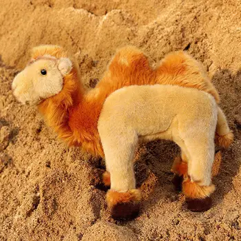Реалистичная плюшевая игрушка верблюд, полное чучело животного, мягкие плюшевые куклы-имитаторы для детей, рождественские подарки на День рождения для детей