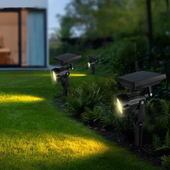 Солнечный садовый светильник, водонепроницаемый подключаемый светильник для газона, точечный светильник для сада на вилле, уличный светильник для деревьев, красочный ландшафтный светильник