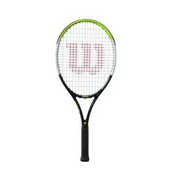 Теннисная ракетка Feel 25 для юниоров - зелено-черная (возраст 9-10 лет), 100 квадратных дюймов, 9,1 унции