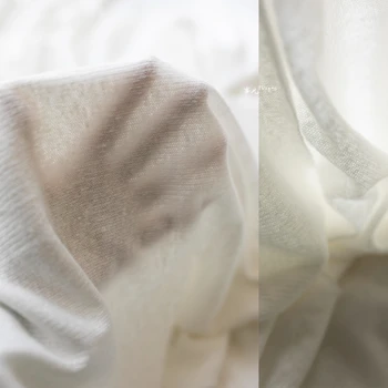 Трикотажная ткань Полупрозрачная для платья рубашки Дизайнерская ткань оптом, пошив своими руками По метрам, материал из конопли и органического хлопка