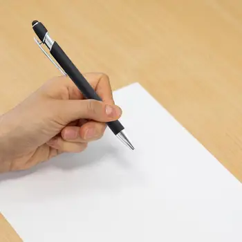 Универсальные ручки для подписи Без запаха Эргономичный дизайн Компактные Черные чернила Гладкая шариковая ручка Нажимная шариковая ручка для записи