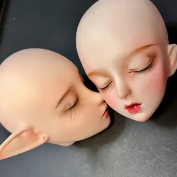 Новая кукольная голова 1/3 с макияжем, голова человека / эльфа, голова куклы для макияжа, голова куклы с 3D разноцветными глазами